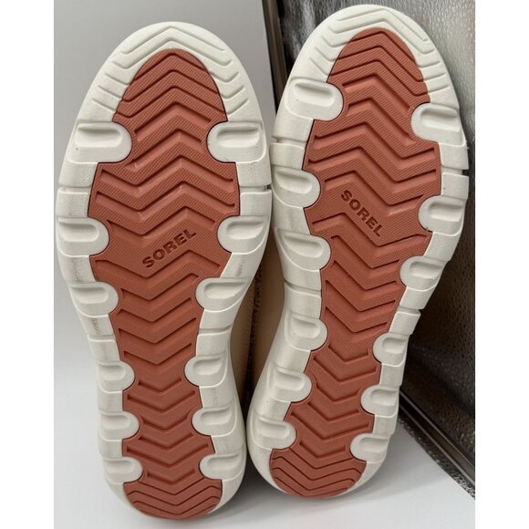 Sorel Womens  8.5 Waterproof Insulated Suede & Sherpa Boots Beige NWT - Picture 6 of 8